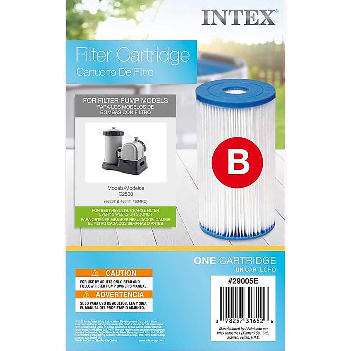 Intex - 29005E - Krystal Clear Pool Filter 10.5 in. H