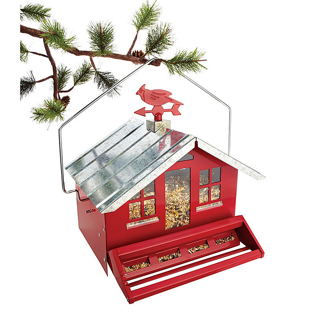 Perky-Pet - 338 - Wild Bird 8 lb. Metal Bird Feeder 1 ports