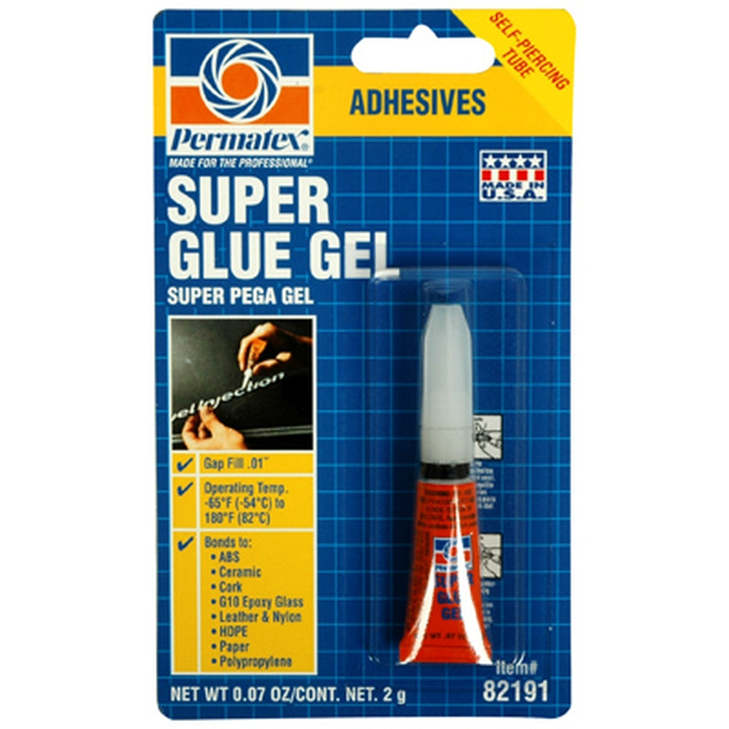 Permatex - 82191 - Super Glue Gel - 2g Tube - Each