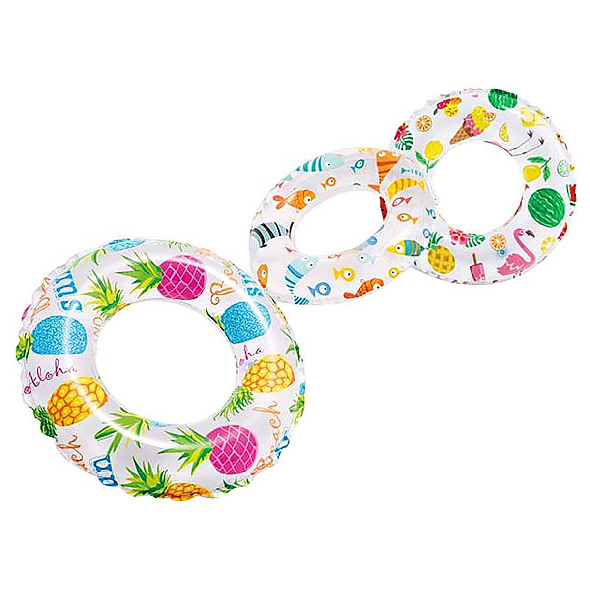 Intex - 59230EP - Multicolored Vinyl Inflatable Swim Ring Floating Tube