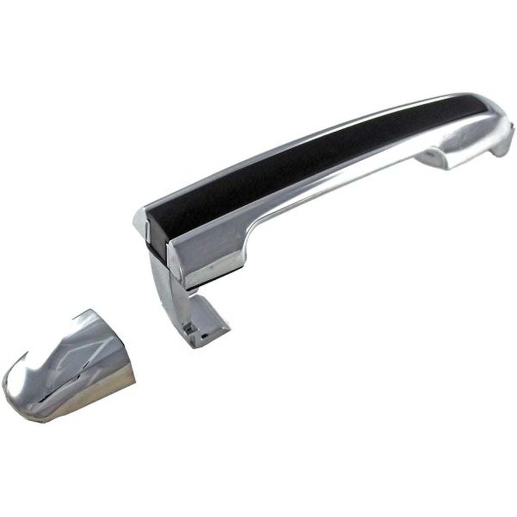 Dorman - 82273 - Exterior Door Handle Rear Left, Rear Right Chrome, Black Insert