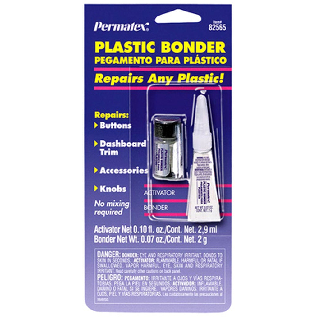 Permatex - 82565 - Dr. Bond Plastic Bonder, 2 g tube & 2.9 ml bottle
