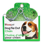 Boss Pet - 27220 - PDQ Silver Swivel Steel Dog Tie Out Chain Small/Medium