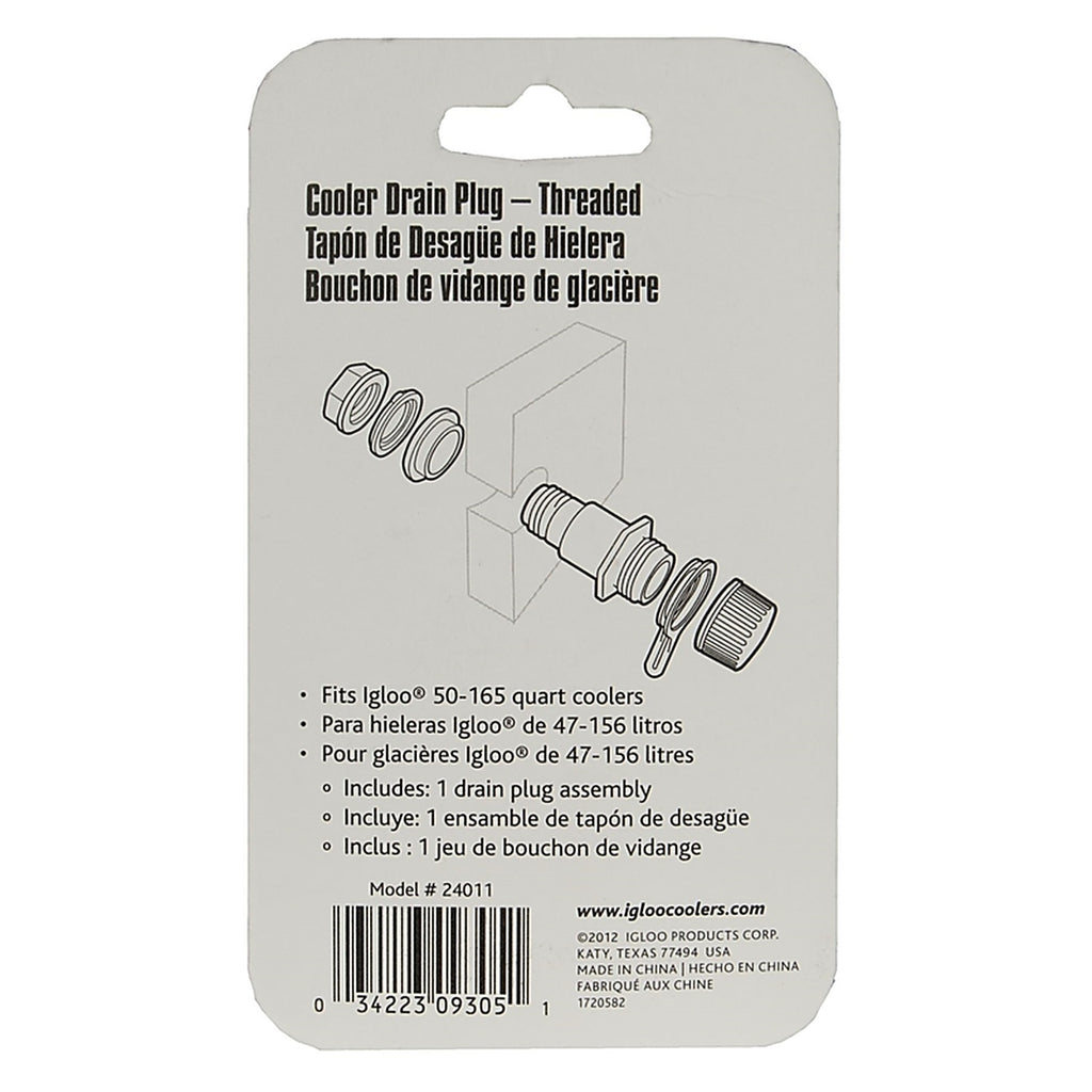 Igloo - 24011 - Cooler Drain Plug White - 1/Pack