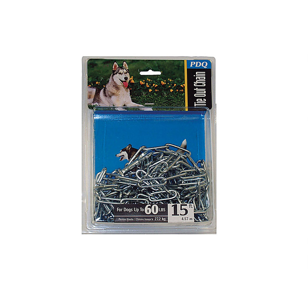 Boss Pet - A09415 - Dark Gray Steel Dog Tie Out Chain Large