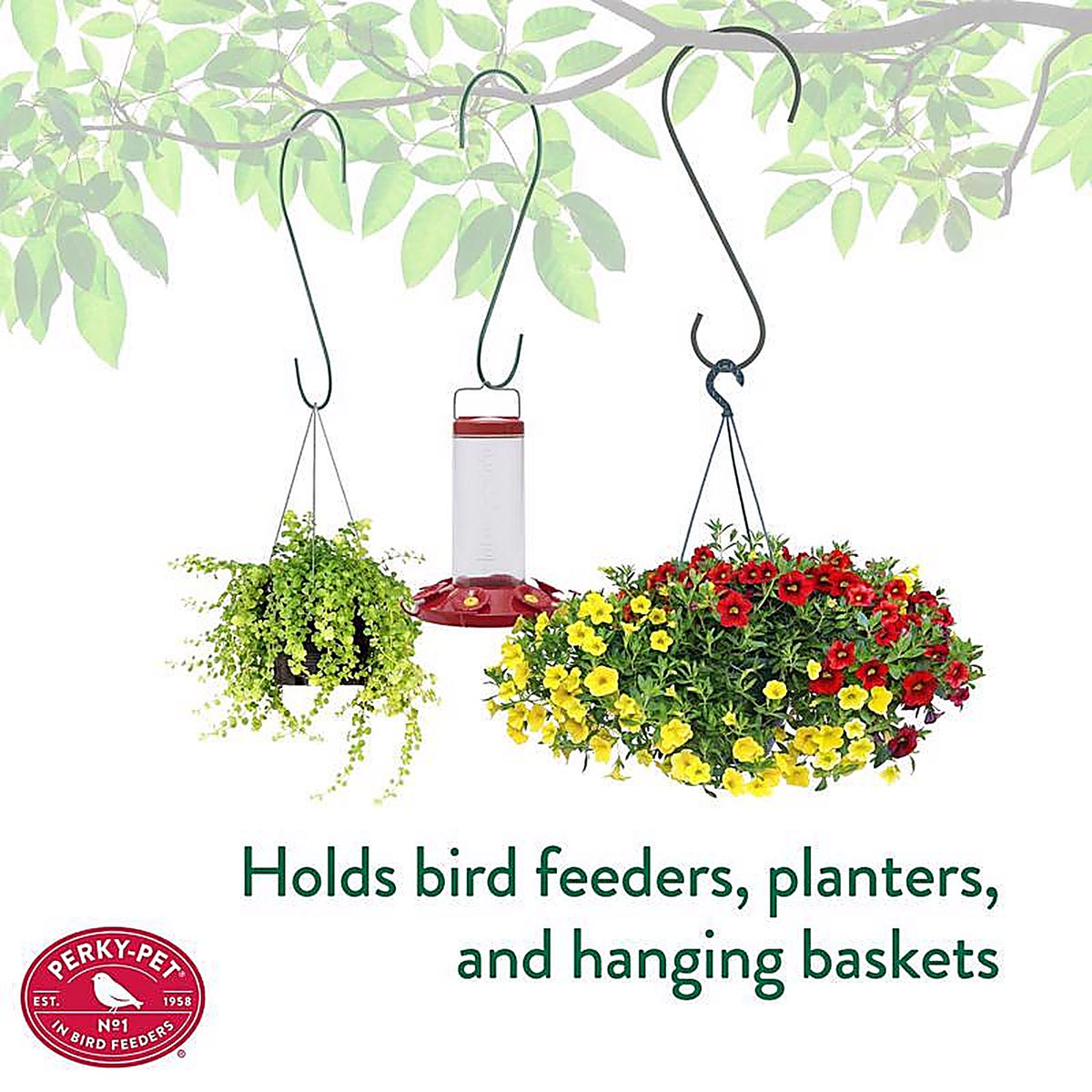 Perky-Pet - 67 - 12.38 in. H x 4.88 in. W x 0.2 in. D Bird Feeder Hook