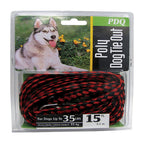 Boss Pet - Q241500099 - Red / Black Poly Dog Tie Out Rope Small/Medium