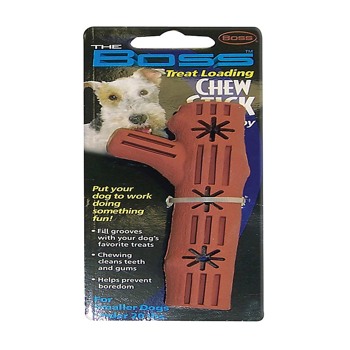 Boss - A02670 - Pet Brown Rubber Chew Stick Dog Toy Small 1