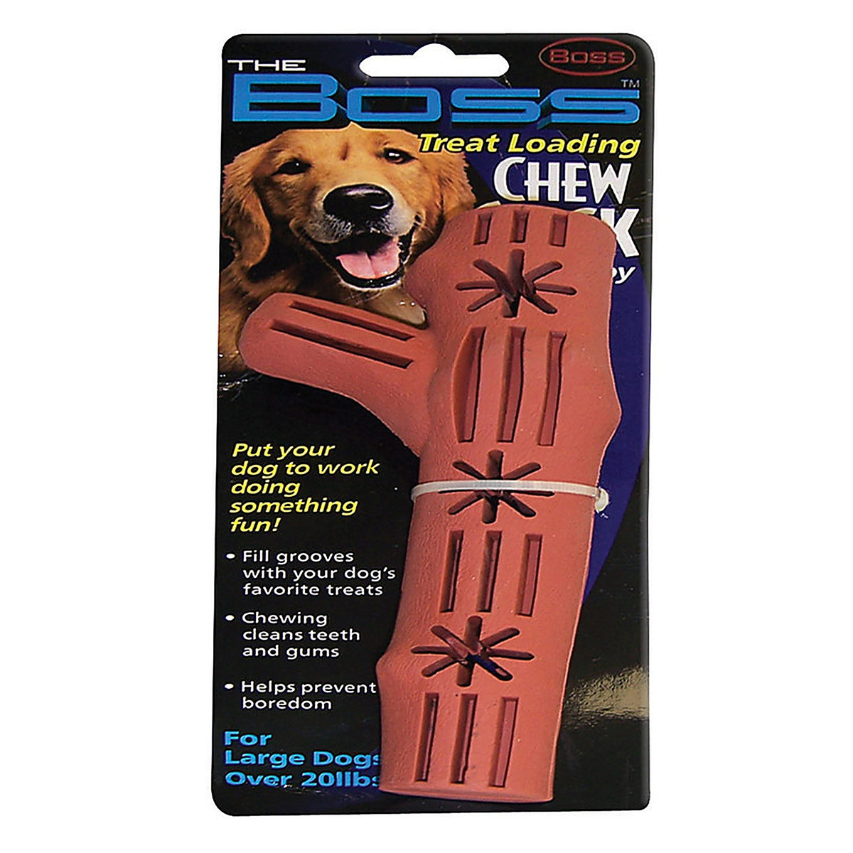 Boss Pet - A02671 - Brown Rubber Chew Stick Dog Toy Large 1 pk