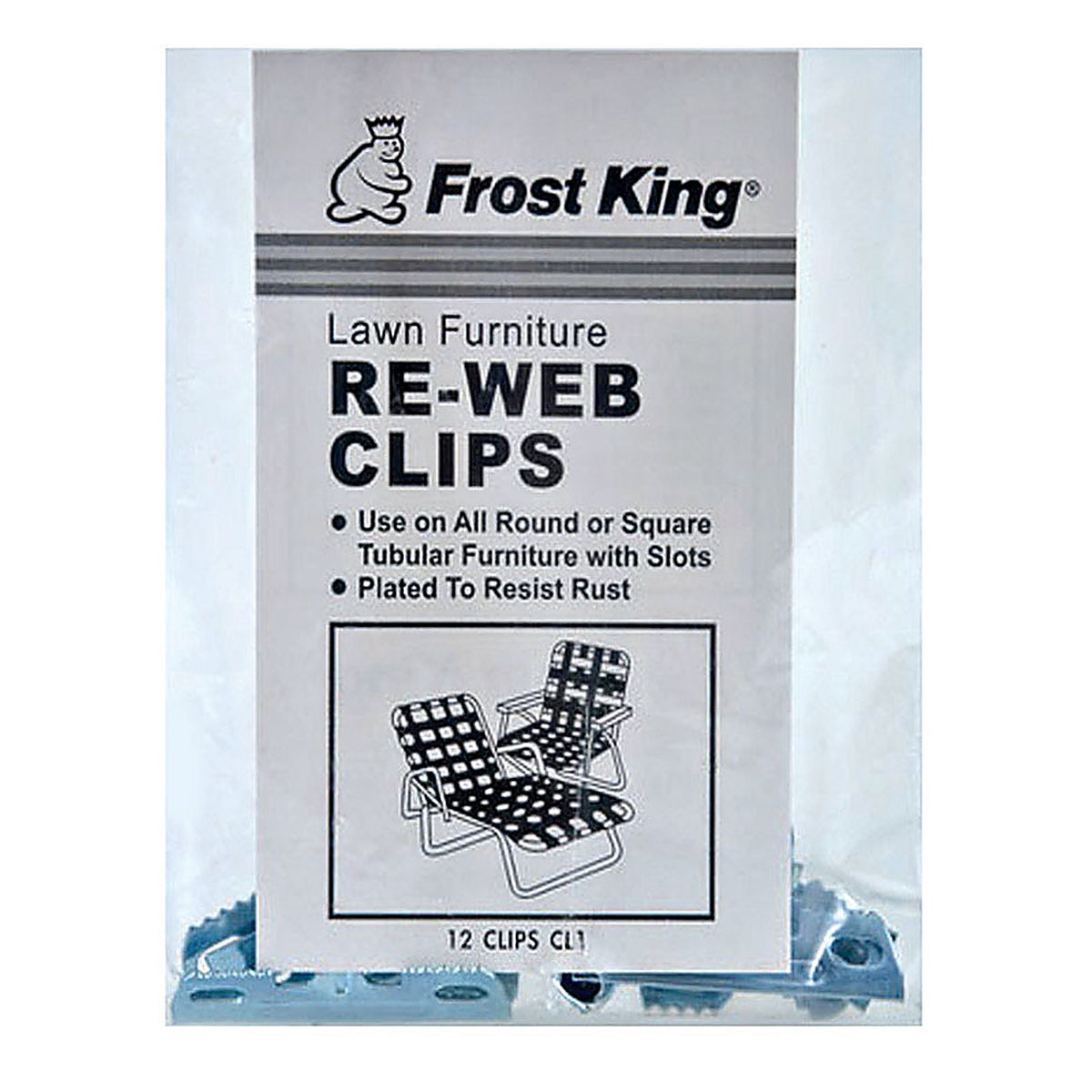 Frost King - CL1 - Aluminum Chair Re-Webbing Clips
