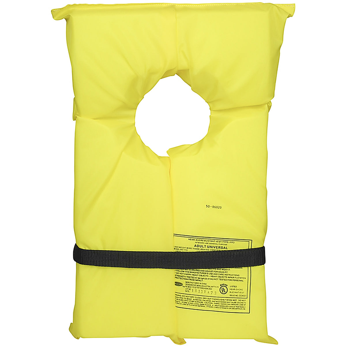 Seachoice - 86020 - Adult Yellow Life Jacket