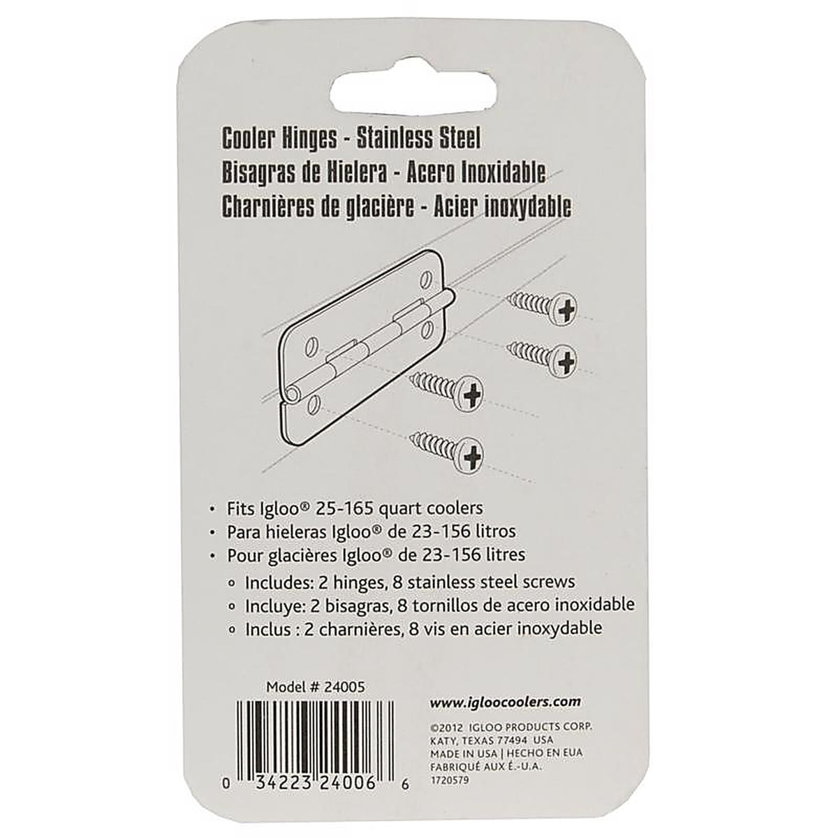 Igloo - 24005 - Cooler Hinges Silver - 2/Pack
