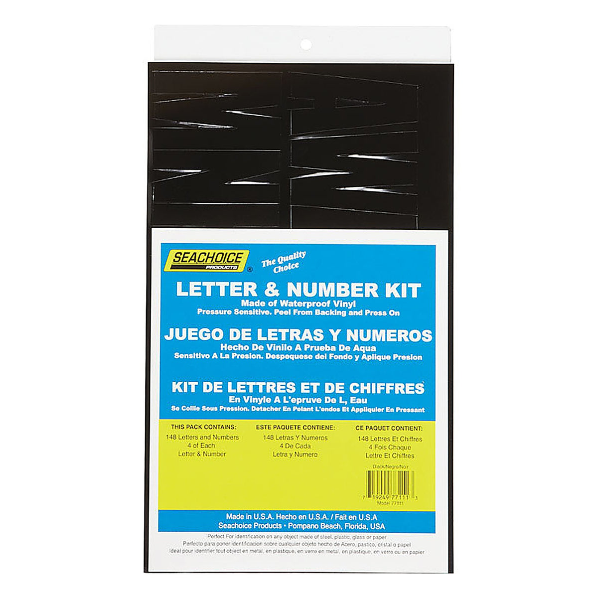 Seachoice - 77111 - Vinyl Letter And Number Kits 148 pk