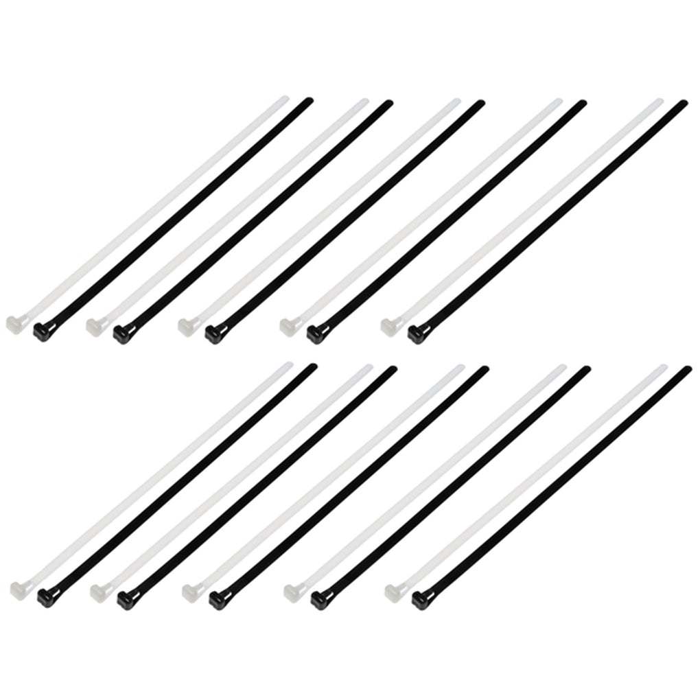 Dorman - 83762 - 12 In. Reusable Black and White Wire Ties