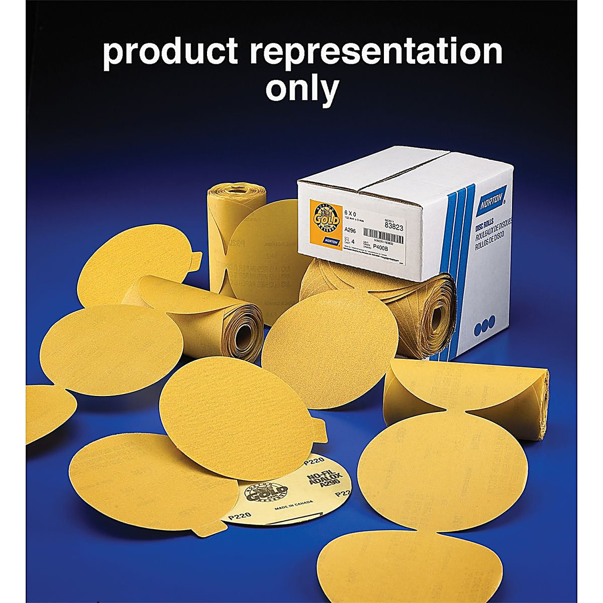 Norton - 83822 - 6 in PSA Disc Roll P320 - PK