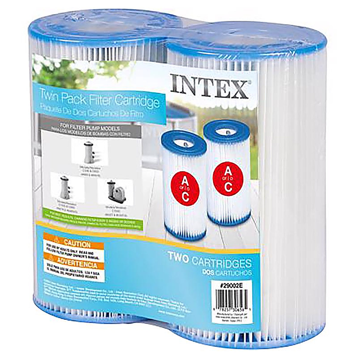 Intex - 29002E - Krystal Clear Pool Filter 8 in. H x 8.5 in. W x 8.5 in. L