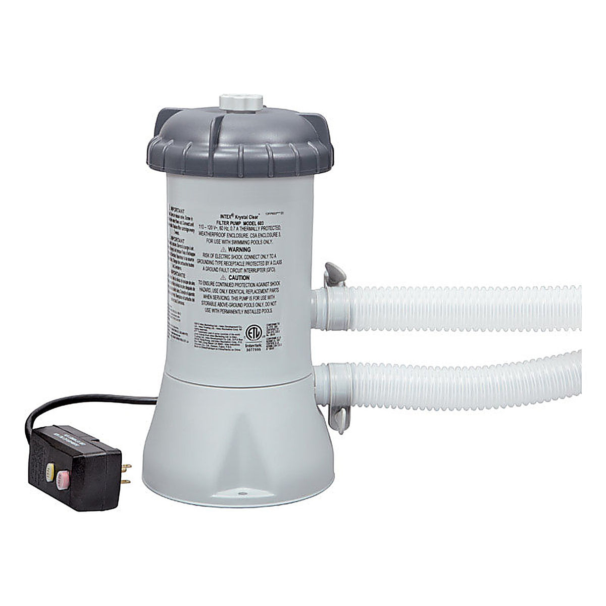 Intex - 28121EH - 1018 gal. Round Plastic Above Ground Pool 30 in. H x 120 in. W x 10 ft. Dia.
