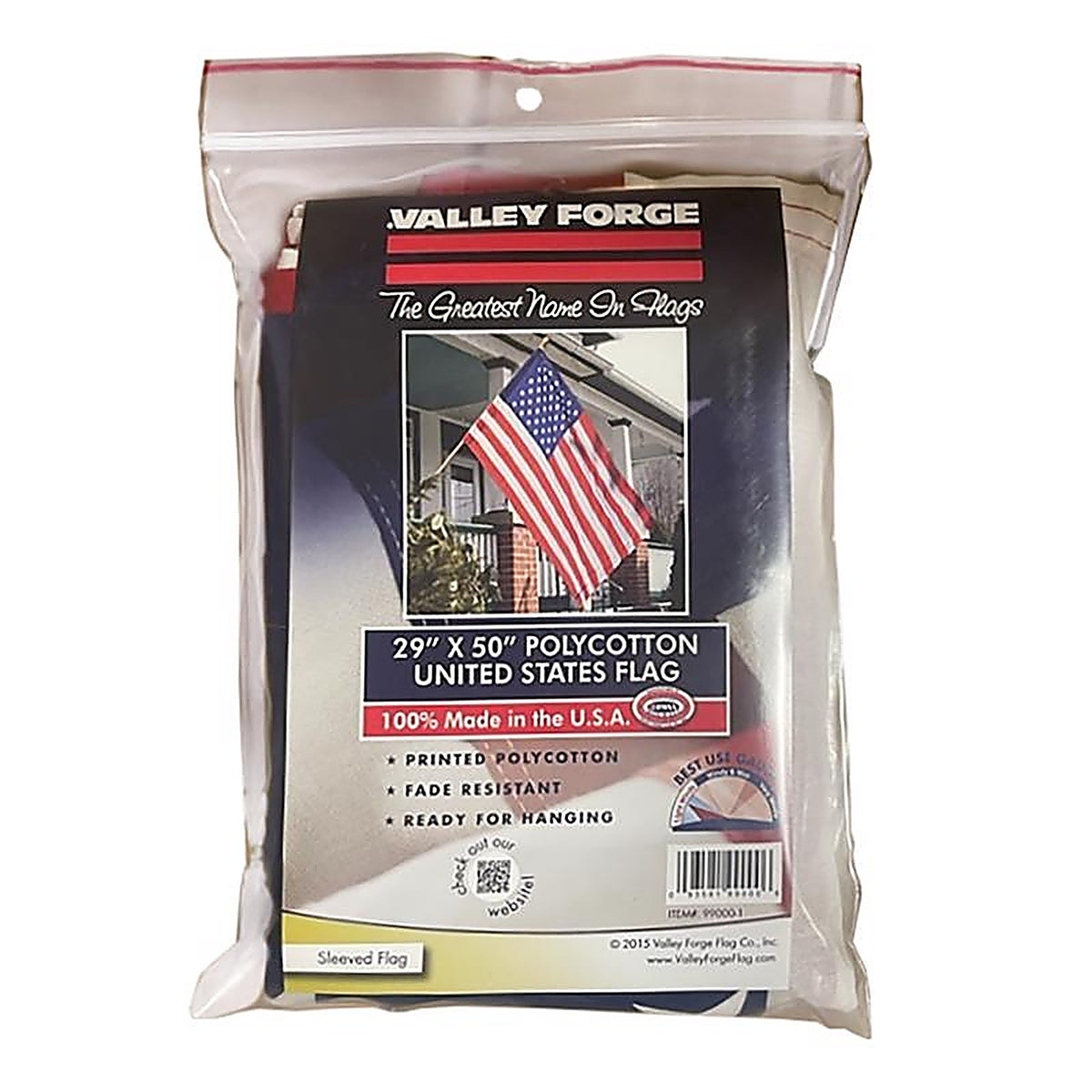 Valley Forge - 99000-1 - American Flag 29 in. H x 50 in. W