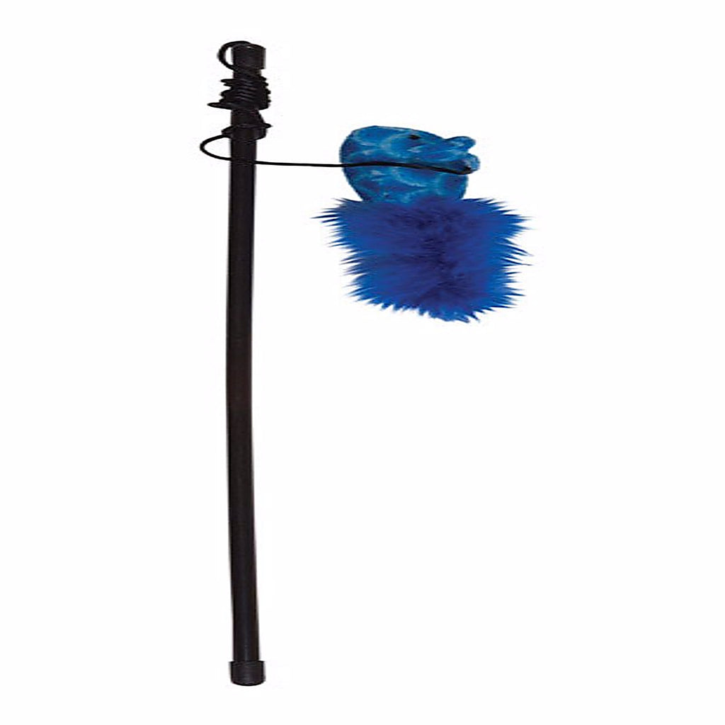 Boss Pet - IDC40110 - Chomper Assorted Plush/Rope Feather Mouse Rattlers Large - 1/Pack