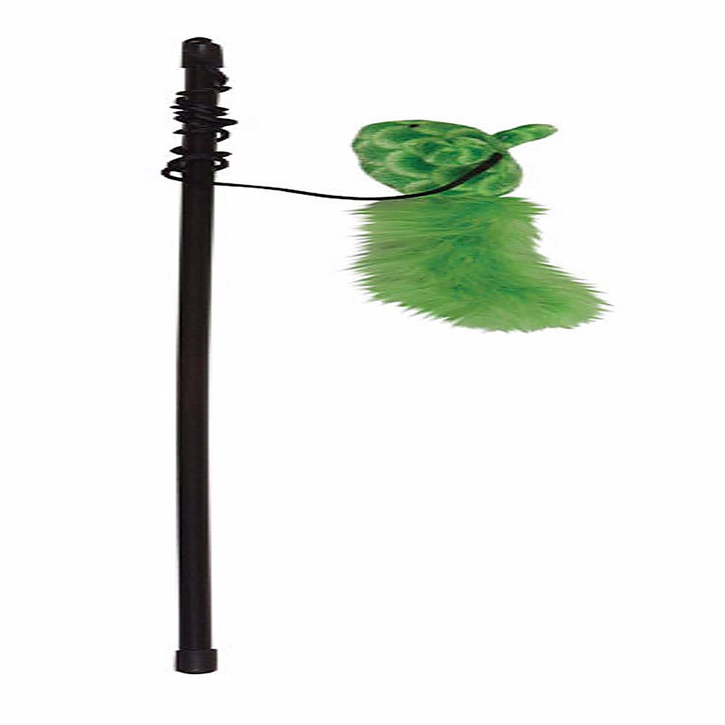 Boss Pet - IDC40110 - Chomper Assorted Plush/Rope Feather Mouse Rattlers Large - 1/Pack
