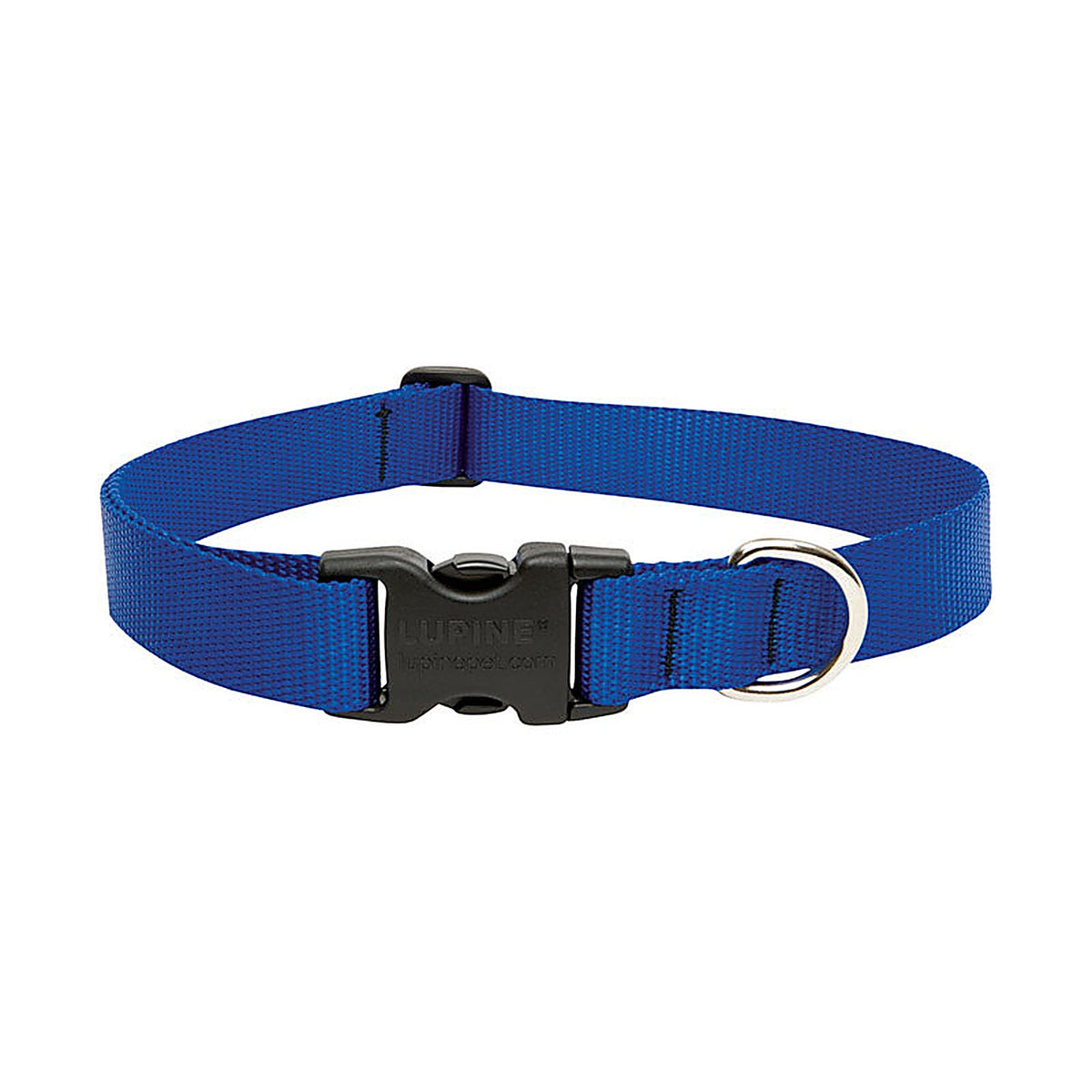 Lupine - 17553 - Pet Basic Solids Blue Blue Nylon Dog Adjustable Collar