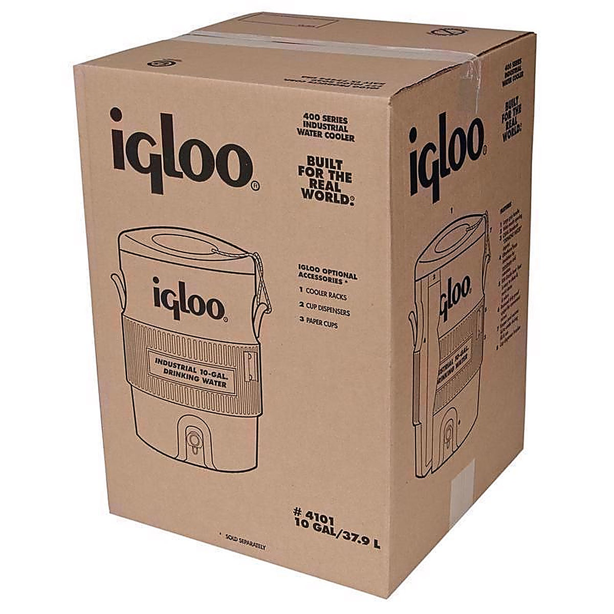 Igloo - 4101 - Industrial Water Cooler 10 gal. Red/Yellow