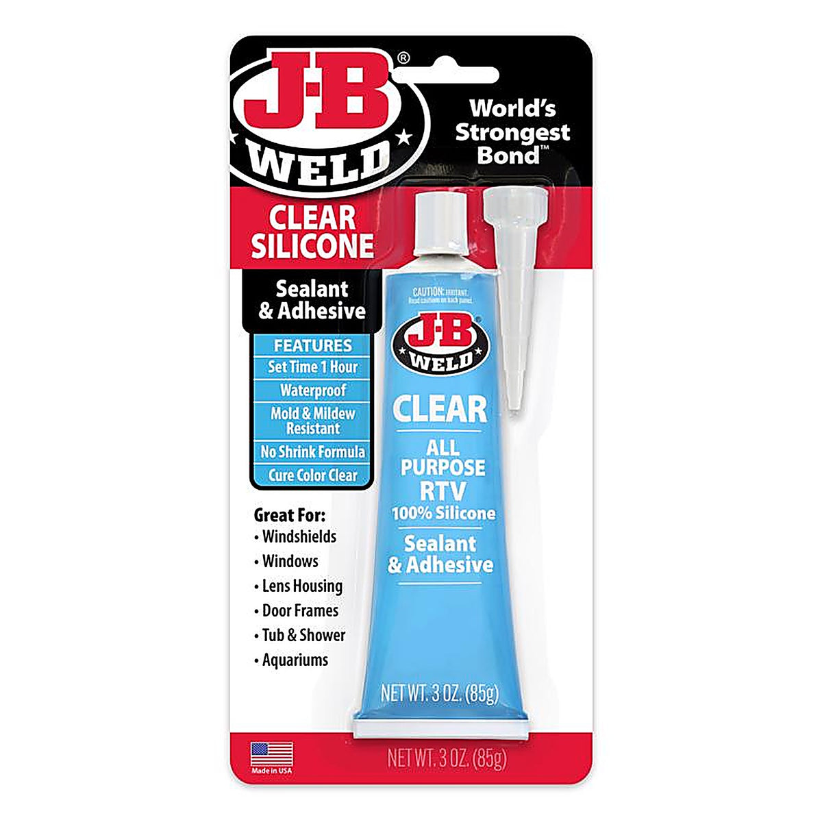 J-B Weld - 31310 - High Strength Silicone Adhesive Sealant Gel 3 oz.
