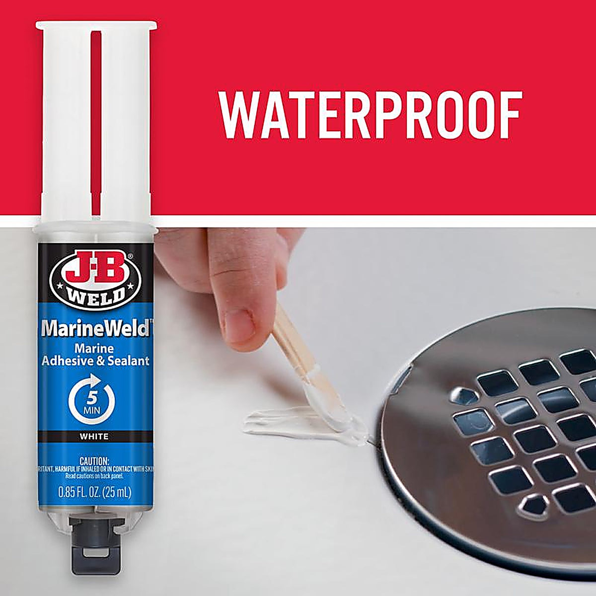 J-B Weld - 50172 - MarineWeld High Strength Marine Adhesive and Sealant Liquid 0.85 oz.