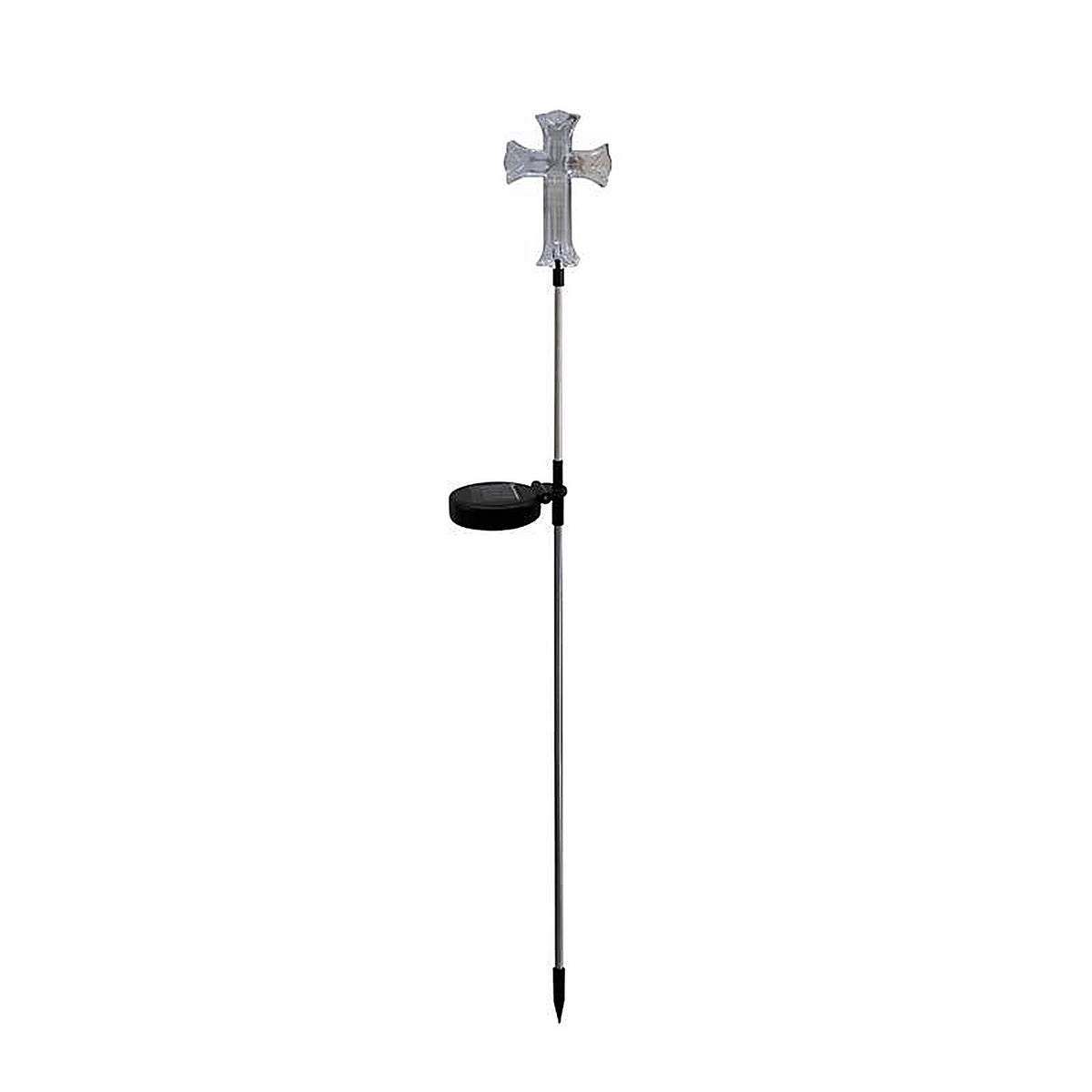 Alpine - SOT162BB - Plastic White 34 in. H Cross Outdoor Garden Stake