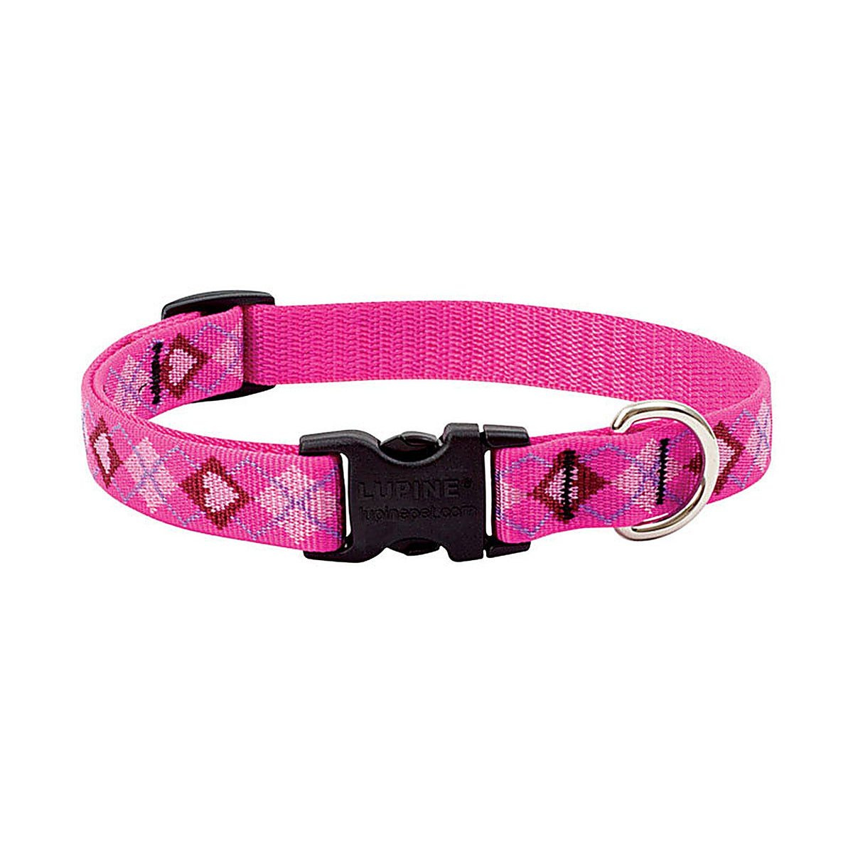 Lupine - 14201 - Pet Original Designs Multicolor Puppy Love Nylon Dog Adjustable Collar