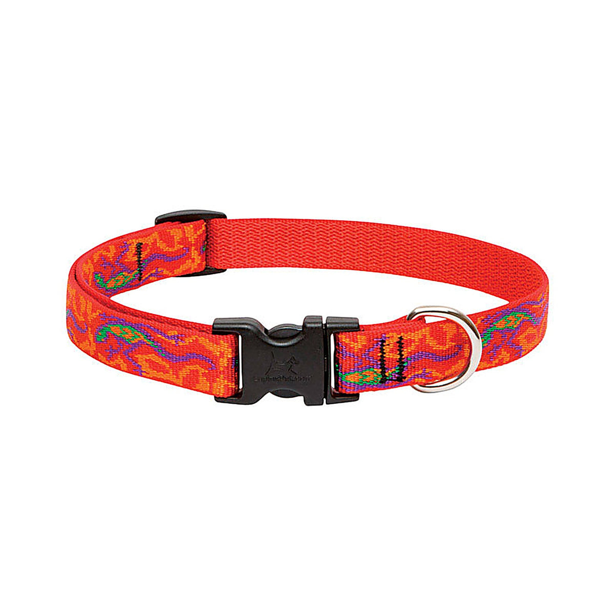 Lupine - 41001 - Pet Original Designs Multicolor Go Go Gecko Nylon Dog Adjustable Collar