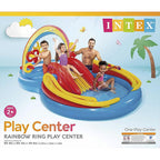 Intex - 57453EP - Multicolored Vinyl Inflatable Pool Rainbow Ring Play Center