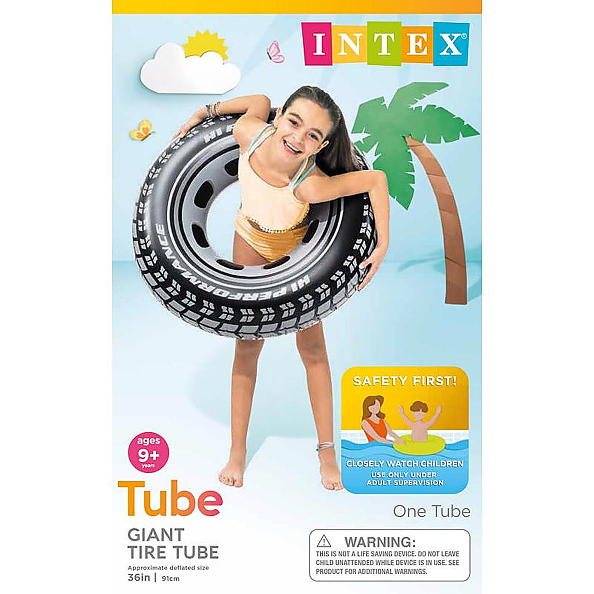 Intex - 59252EP - Black Vinyl Inflatable Floating Tube