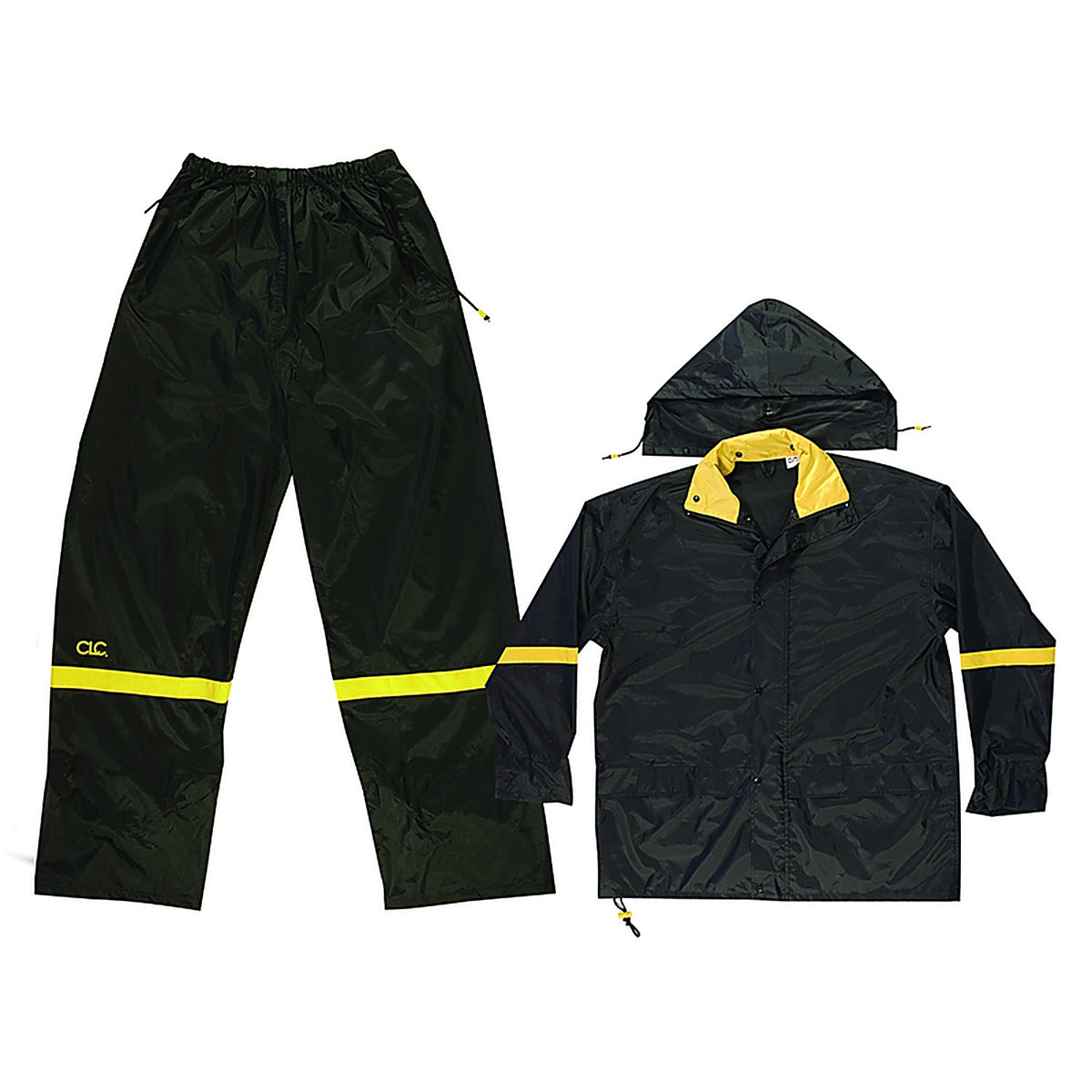CLC - R103X - Climate Gear Black Nylon Rain Suit XL