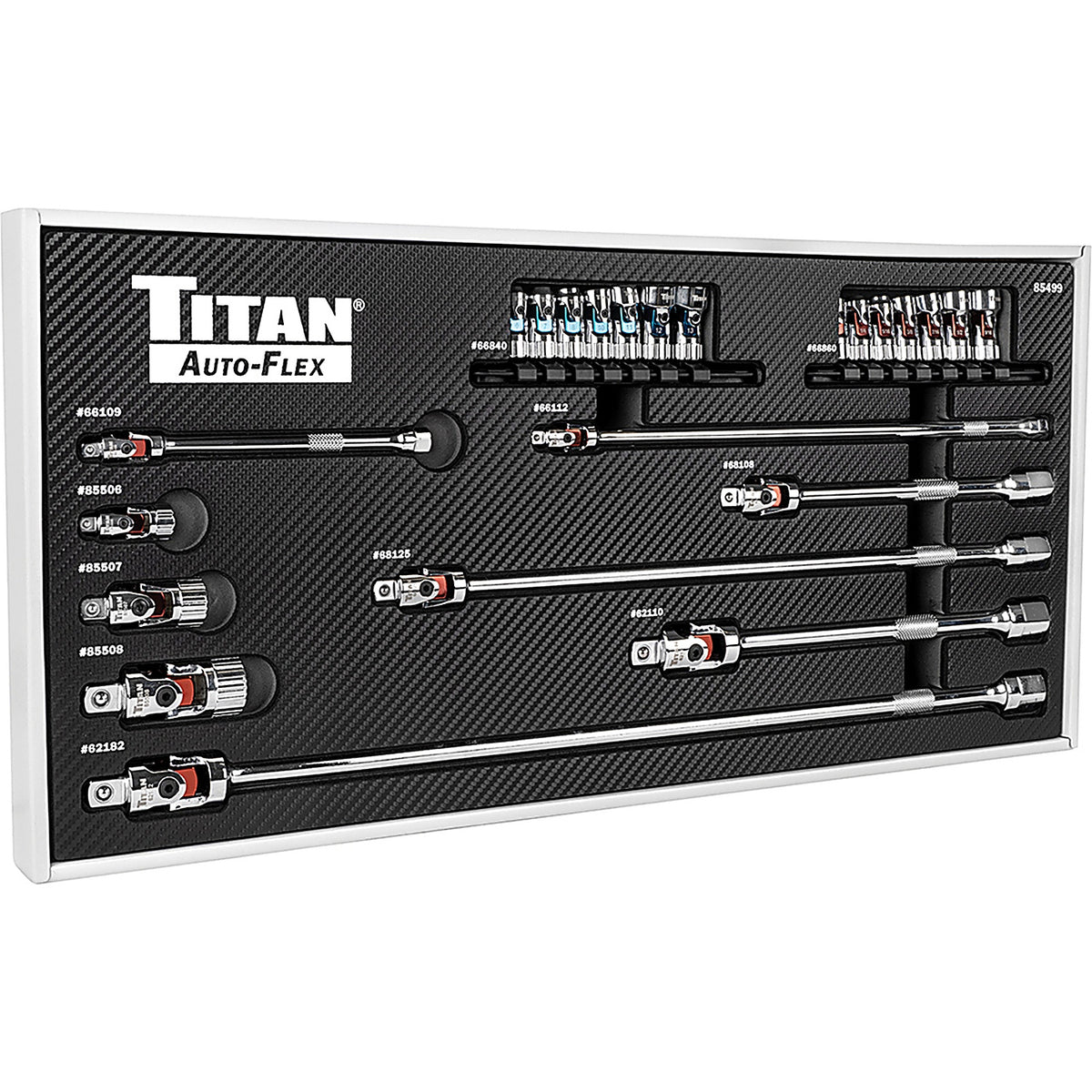 Titan - 85499 - 24 Piece Auto-FlexÂ™Â­ Socket and Extension Set