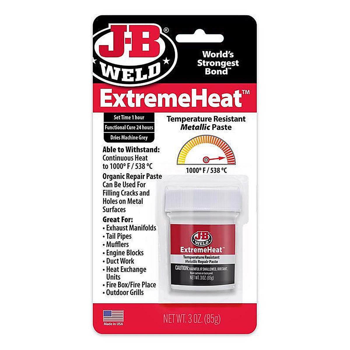 J-B Weld - 37901 - ExtremeHeat High Strength Automotive Adhesive Paste 3 oz.