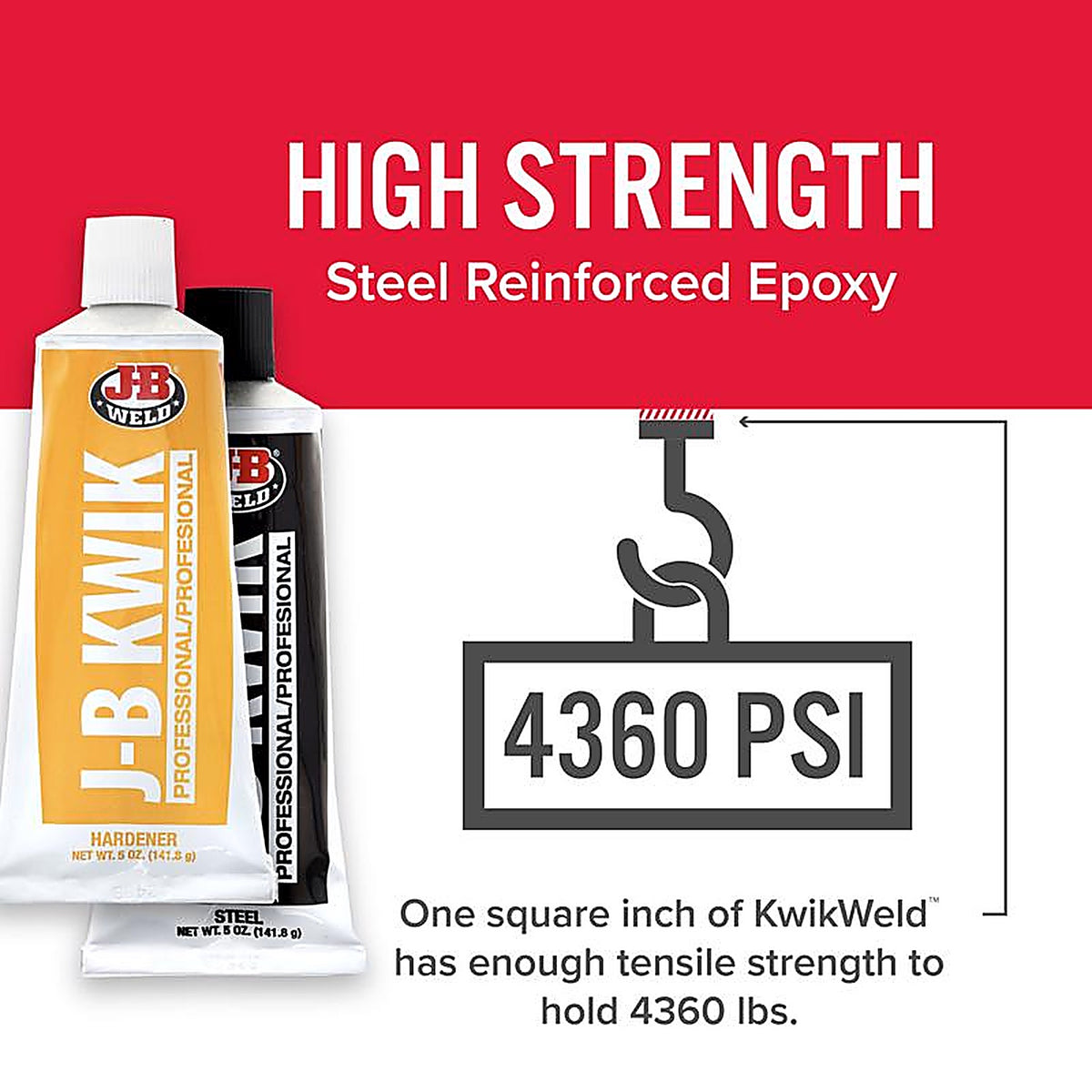 J-B Weld - 8271 - KwikWeld High Strength Automotive Adhesive Paste 10 oz.