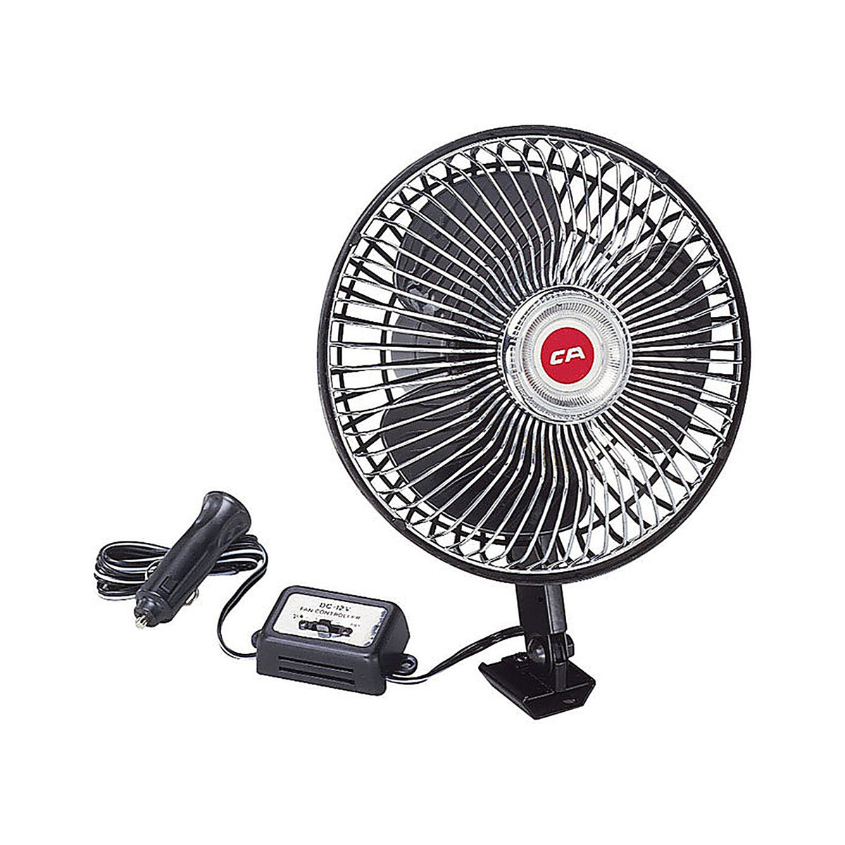 Custom Accessories - 40009 - 12 volt Black Oscillating Fan - 1/Pack