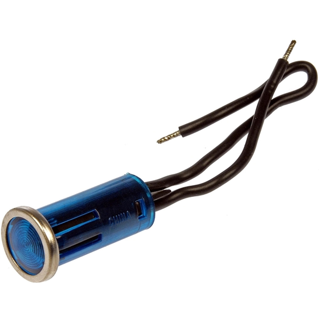 Dorman - 85940 - Electrical Switches - Indicator Light - Round with Bezel Style - Blue