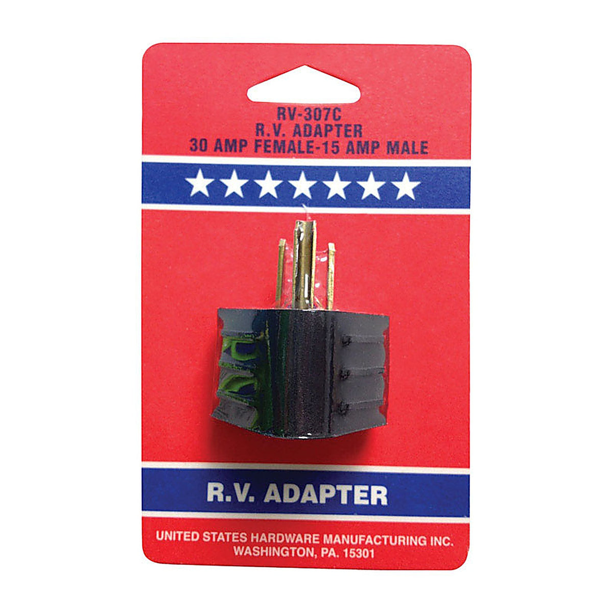 US Hardware - RV-307C - RV Electrical Adapter - 1/Pack