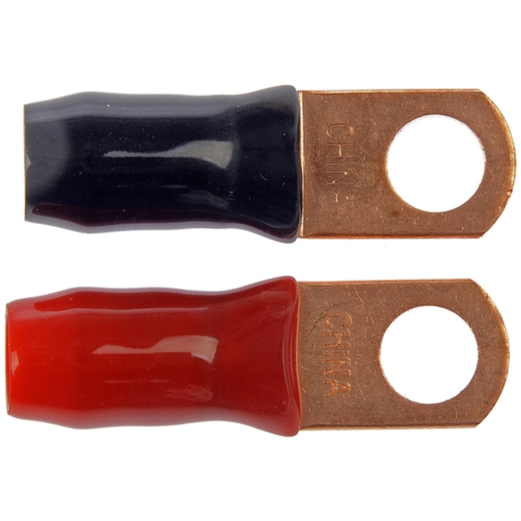 Dorman - 86184 - 2 Gauge 3/8 In. Copper Ring Lugs with Insulation