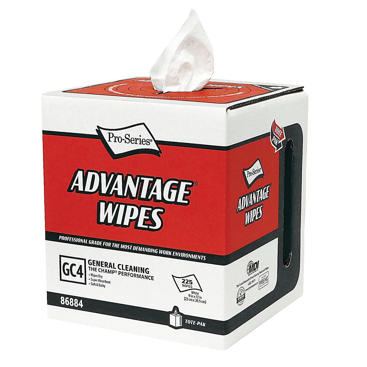 MDI Wipes - 86884 - 4/CS CHAMP 1 WIPE HEAVY GR, Case of 4