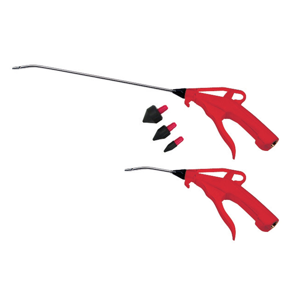 ATD - 8738 - 2 Pc. 4 in and 13 in Pistol-Grip Air Blow Gun Set with Rubber Tips