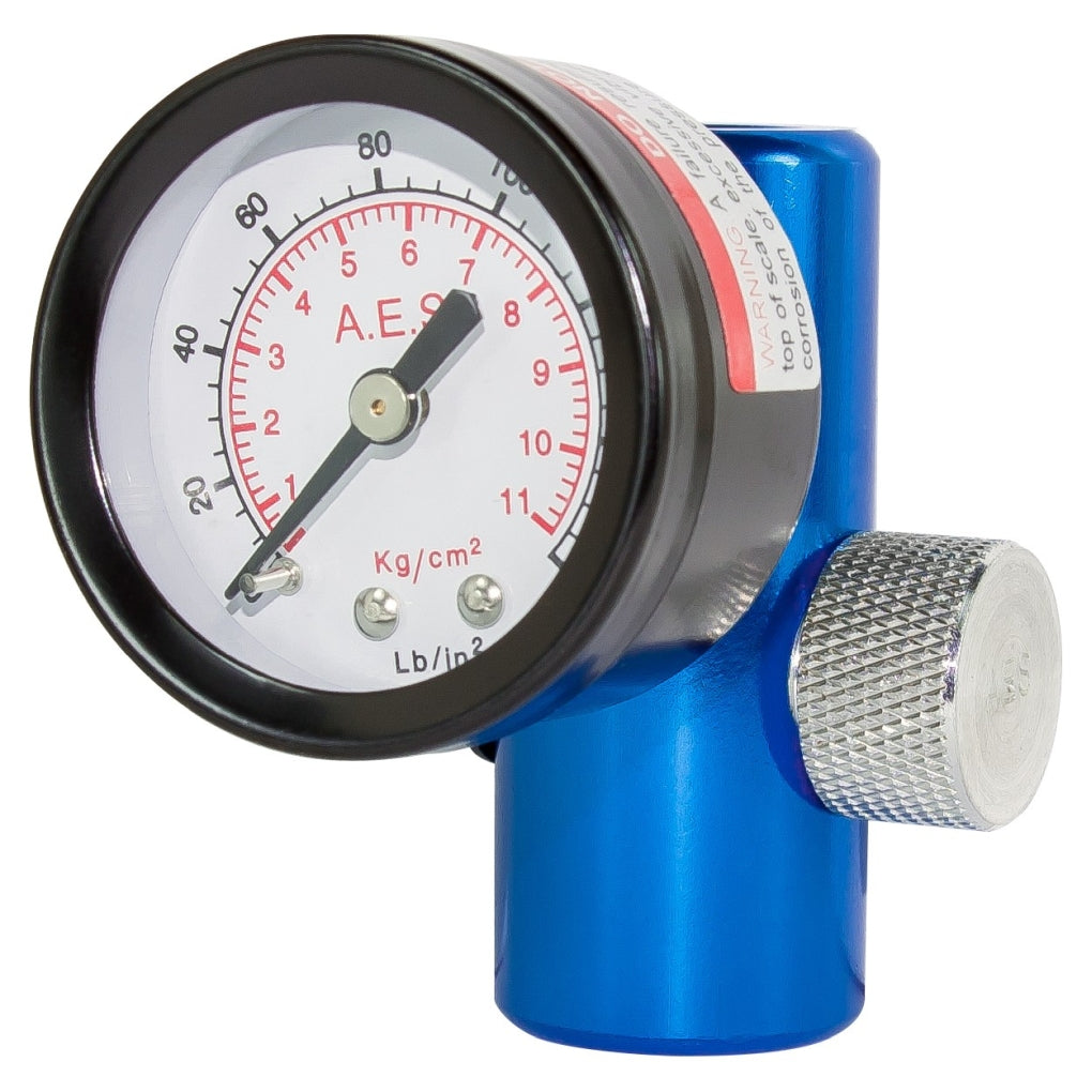 AES|880|Air Regulator with Gauge, 1/4 in MNPT Inlet, 1/4 in FNPT Outlet, 160 psi, Aluminum
