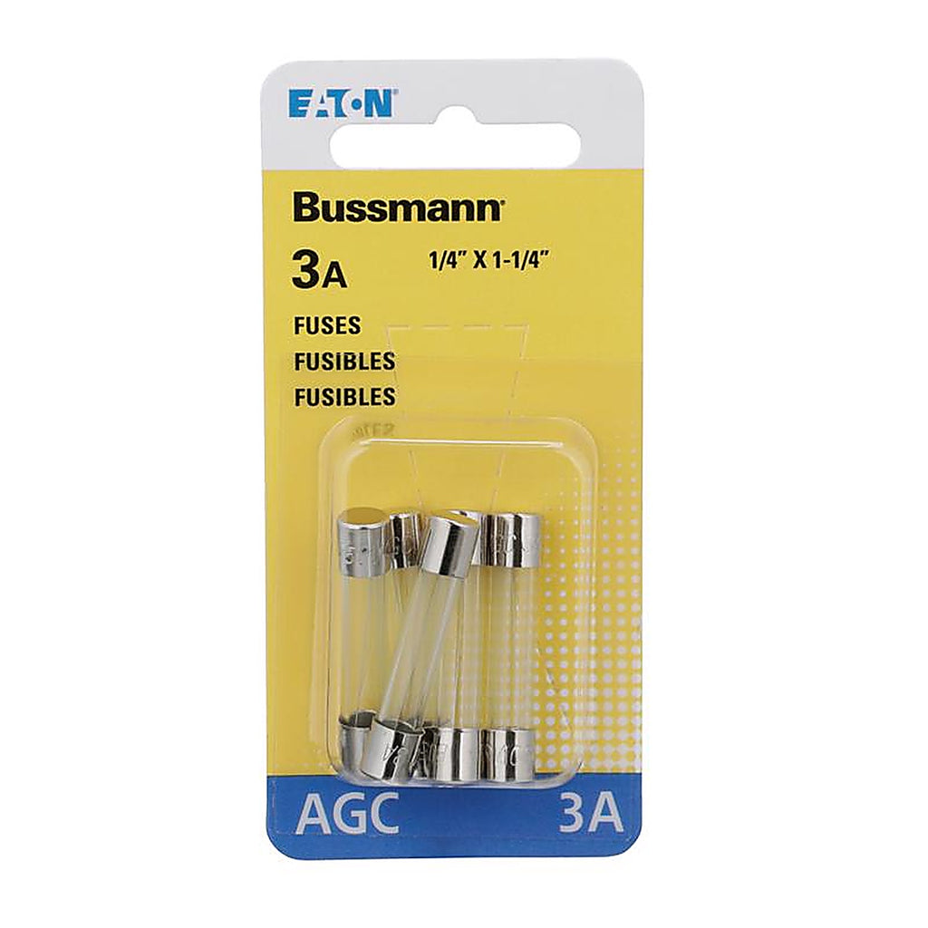 Bussmann - BP/AGC-3-RP - 3 amps AGC Blade Fuse - 5/Pack