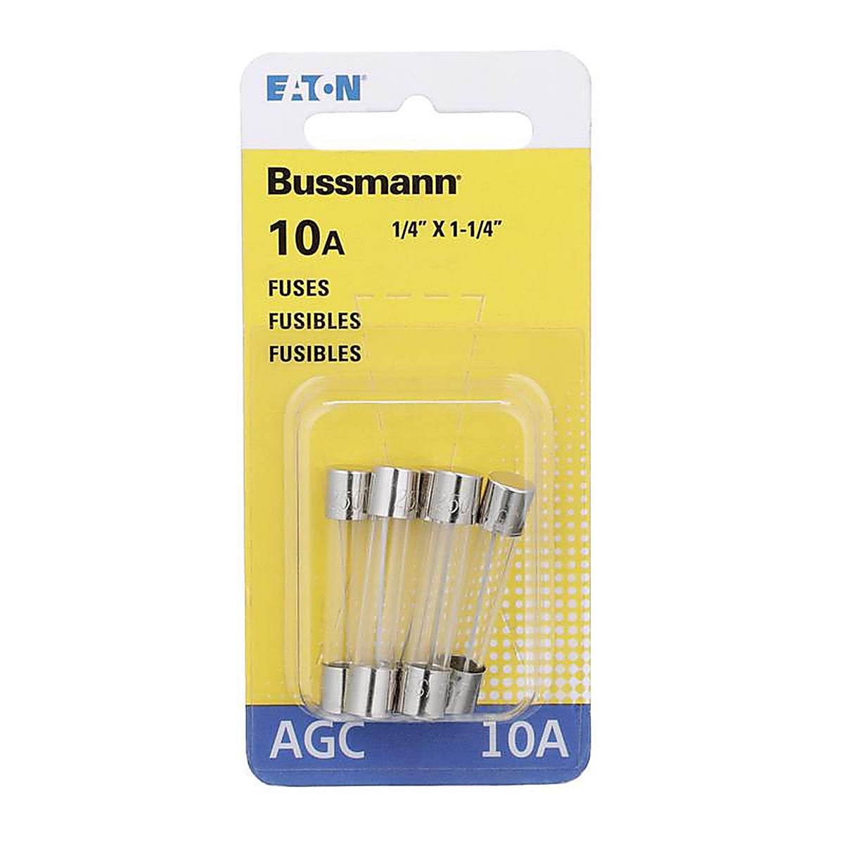 Bussmann - BP/AGC-10-RP - 10 amps AGC Glass Tube Fuse - 5/Pack