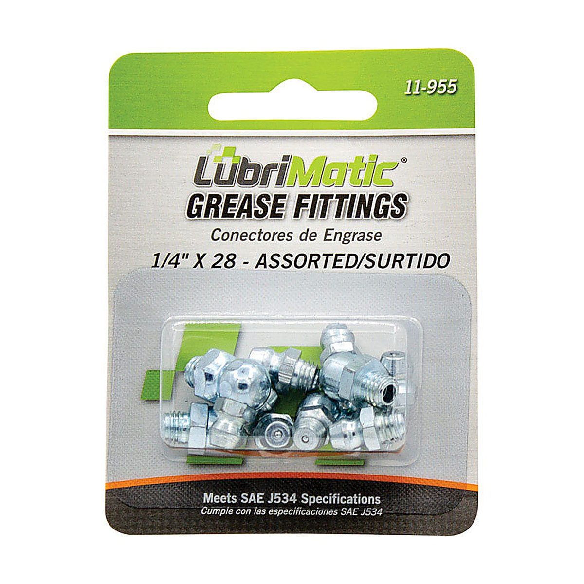 Lubrimatic - 11955 - 45 Grease Fittings - 8/Pack