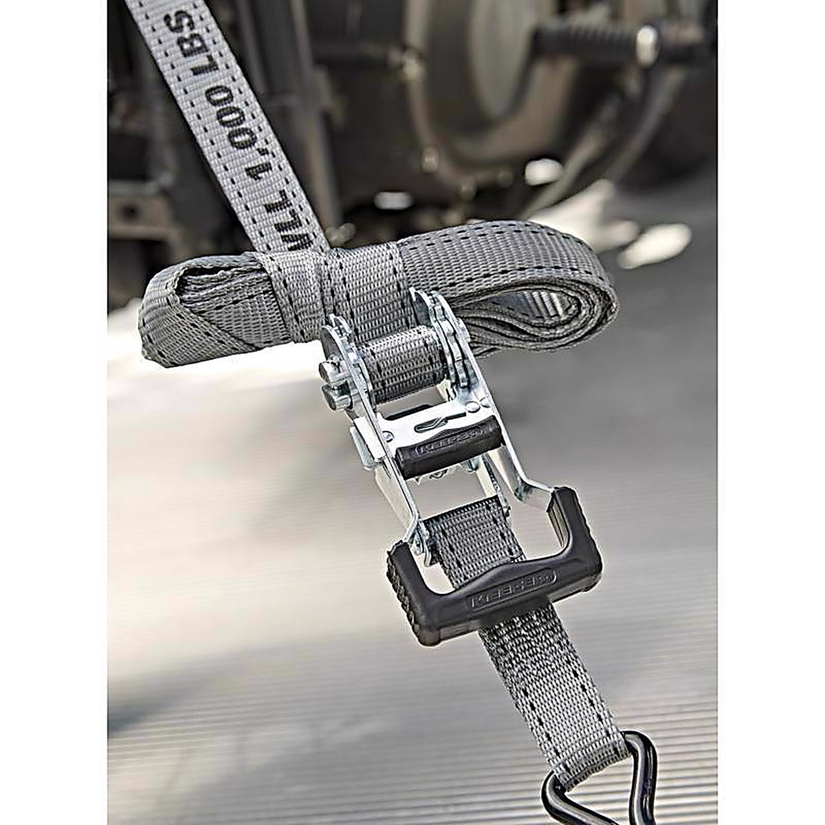 Keeper - 5510 - 1 in. W x 12 ft. L Gray Tie Down Strap 1000 lb. - 4/Pack