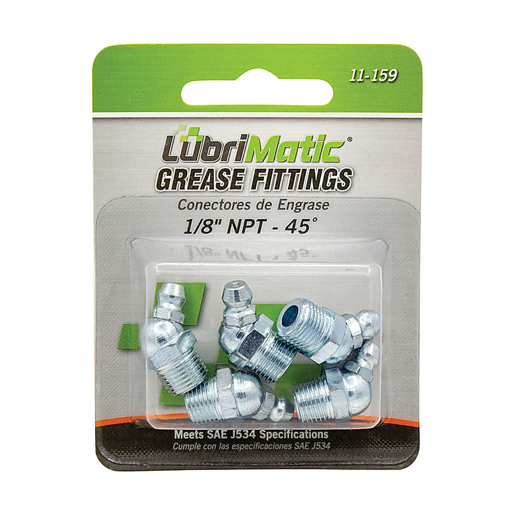 Lubrimatic - 11159 - 45 degree Grease Fittings - 5/Pack