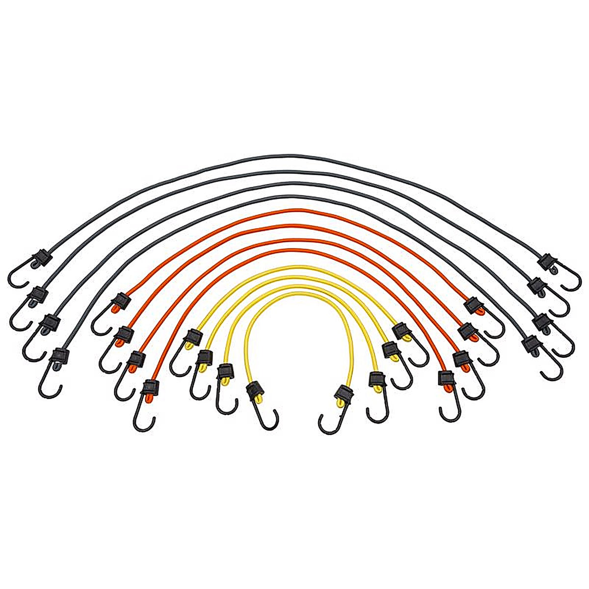 Keeper - 6327 - Assorted Bungee Cord Set 36 in. L x 0.315 in. - 12/Pack